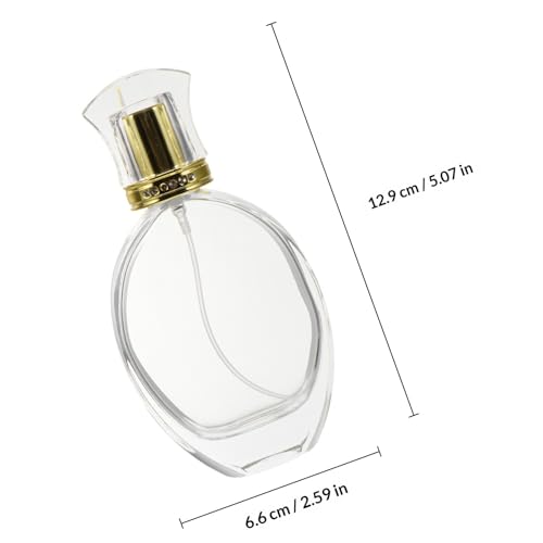 Botella de perfume de vidrio transparente para rellenar esencias 3