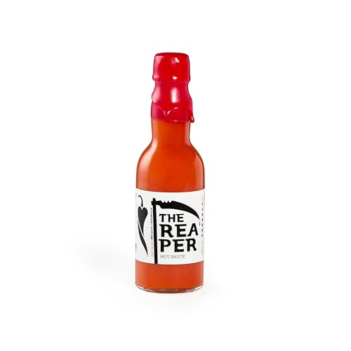The Reaper 100 ml – Salsa Picante Carolina Reaper Extrema – 96.581 SHU – Fermentada & Vegana – Estilo Louisiana – Para Verdaderos Amantes del Picante