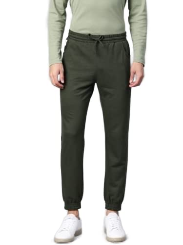 Image of Hubberholme Men's Slim Fit Cotton Track Pants - Trackpant with Drawstring Elastic Waistband, Lower for Jogging, Gym, Sports & Dailywear