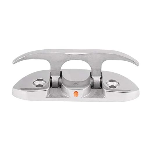Bitta per barca Acouto, Tacchetta per barca Marine stainless steel 4.5" pull cable capotasto marino per barca pieghevole Flip Up 4-1/2"