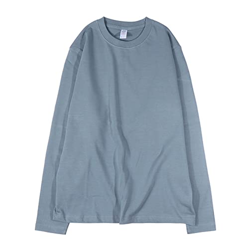 Image of Cotton Long Sleeve T-Shirt Bottoming Shirt Round Neck top Women Men (as8, Alpha, x_l, Regular, Regular, Airy)