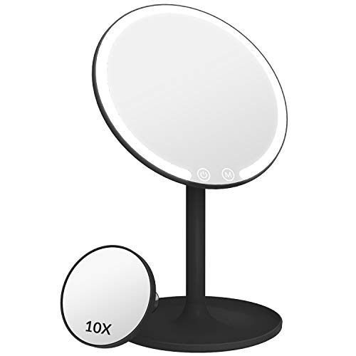EASEHOLD Hand Held Mirror, Wall Hanging Mirror Makeup Hair Dressing Mirror for Home Salon Use, Black