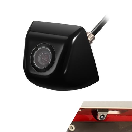 Image of 1 PC Car Rear View Camera, 1.14 inch x 1.3 inch x 0.39 inch Metal 170 Degree Wide Angle IP68 Waterproof Four Pin Ultra High Definition Night Vision Reversing Camera, Universal for Cars (Black)