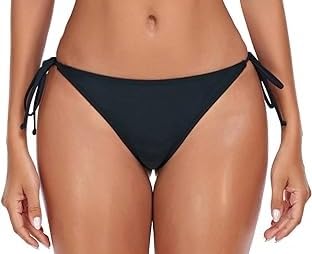 RELLECIGA Damen Bademode Klassischer Bikini Unterteil mit Schnürchen Bottom