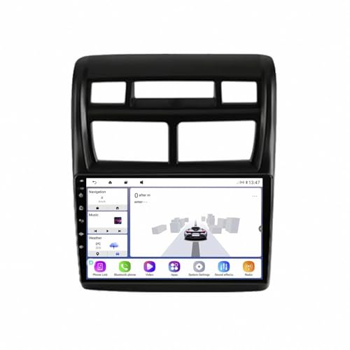 Pantalla Carplay coche inalámbrica con GPS y Bluetooth para viajes en Kia Sportage 2007