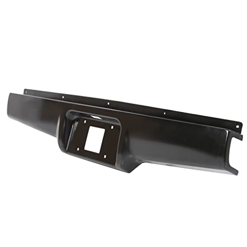 Ecotric Rear Bumper Roll Pan Compatible With 1982-1993 Chevy S10 Gmc S15 Sonoma Pickup Steel #TOP6