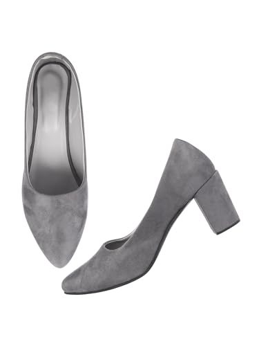 Image of TRYME Trendy&Fashion Pointed Pump Block Heel Sandals for Girls & Women