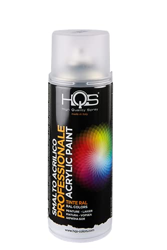 HQS Bombe de peinture acrylique Couleurs Ral (Transparent mat) Cover
