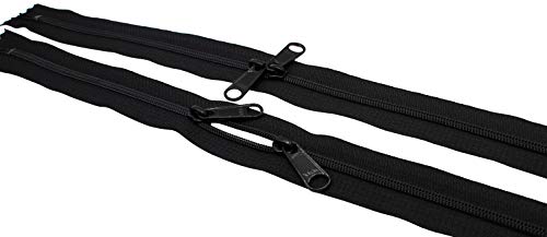 Fermeture éclair YKK 4.5 noire double ouverture 40 pouces pour vos loisirs
