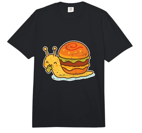 Caracol Hamburguesa Shell Cartoon Comfort Colors Adult Heavyweight T-Shirt
