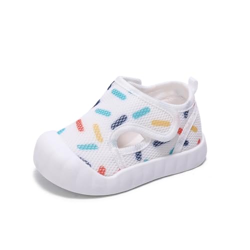 Baby Summer Sandals Breathable Mesh Rubber Sole Non-Slip Outdoor Shoes for Boys and Girls 9-30 Months