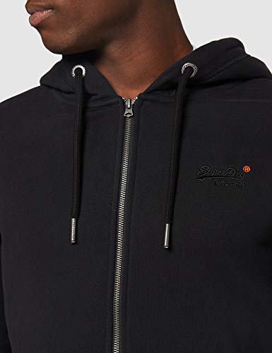 Superdry OL Classic Ziphood NS Sweat, Noir, L Homme - Image 4