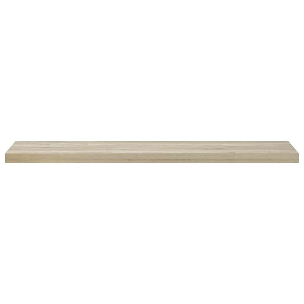 Estantería flotante de 120 x 23,5 x 3,8 cm, madera de roble MDF y metal, con sistema de fijación invisible, soporta hasta 10 kg, para salón, pasillo, dormitorio