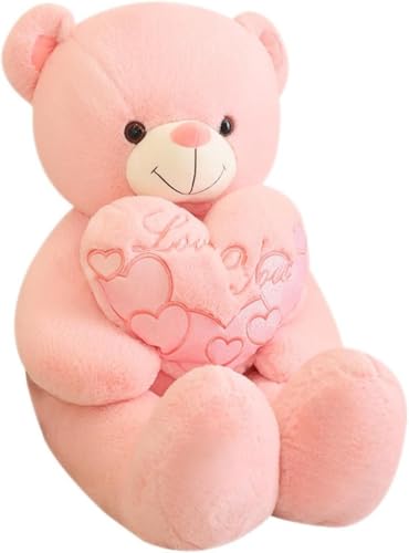 Image of Storescent 4.5ft Teddy Bear Soft Toy | Premium Imported Fabric with Embroidery | Stuffed Plush Toy for Boys & Girls for Kids & Loved Ones - Pink