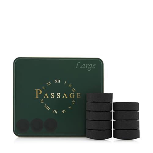 PASSAGE Premium Charcoal Quick Lighting Large Briquets (54 Pieces) | Best For Large Areas & Majlis
