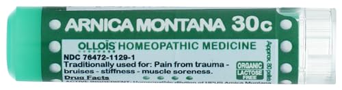Image of OLLOIS Vegan Arnica Montana 30c Organic, Lactose-Free Homeopathic Medicine, 80 Pellets (Pack of 1)