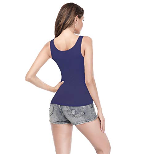 Image of Camisoles for Women with Built in Bra,Basic Yoga Top Layering Tank Top Padded Bra Undershirt(S-3XL)
