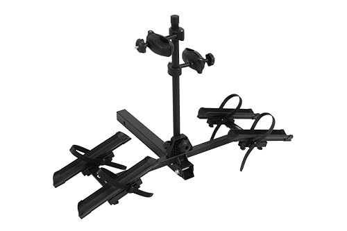 Terriplaze Hitch Mount Bike Rack for 2 Bikes Folding Bike Rack for Car SUV Tiltable Bicycle Carrier Racks with 2-inch Receiver