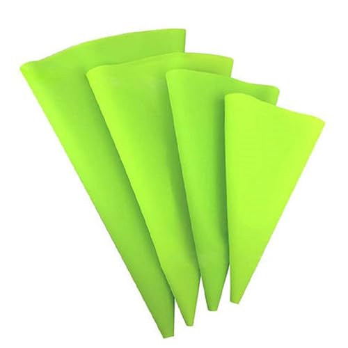 PHENOFICE Set Di À Poche in Silicone Per Glassa E Crema 8 Unità Riutilizzabili 4 Misure Diverse Per Decorare Torte E Cupcakes