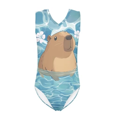 Image of Girls' Swimwear for 3-14 Cartoon Bathing Suit Girl Swimsuit Gym Leotard