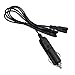 Cable de Extensión de Cargador de Coche 12v, AutomóVil Nevera Cable de Cargador de 2 Pines, Para Enfriador de Caja Fría y Equipo Portátil Cable de Alimentación Premium(1.55m)