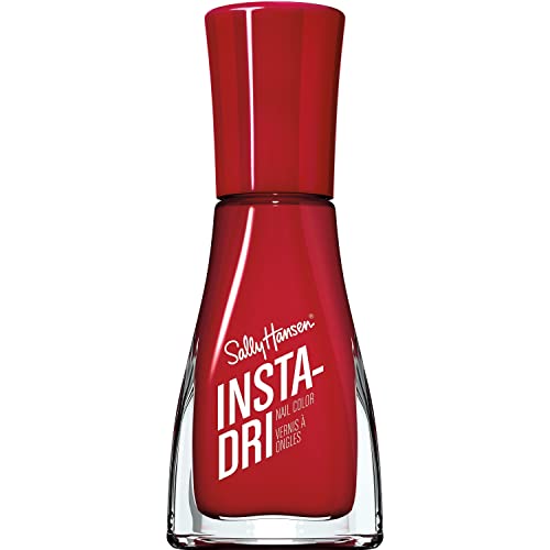 Sally Hansen Insta-Dri Nail Polish | Quick Dry, Long Lasting, Streak-Free Shine | Opaque, Glossy | 383 ASAP Apple | Bright Apple Red Nail Color