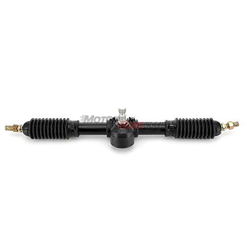 MotorFansClub 110cc Go Kart Steering Wheel Parts 443mm Tie Rod Rack Adjustable Shaft Kit Fit for Compatible With 110cc Go Kart