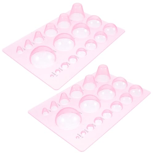 Herramienta de Quilling de plástico resistente con 2 moldes de media cúpula profesionales 2