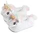 corimori MIA el Unicornio Zapatillas De Casa Mujer (10 + Modelos) Talla Única 34-44, Color Blanco (1847)