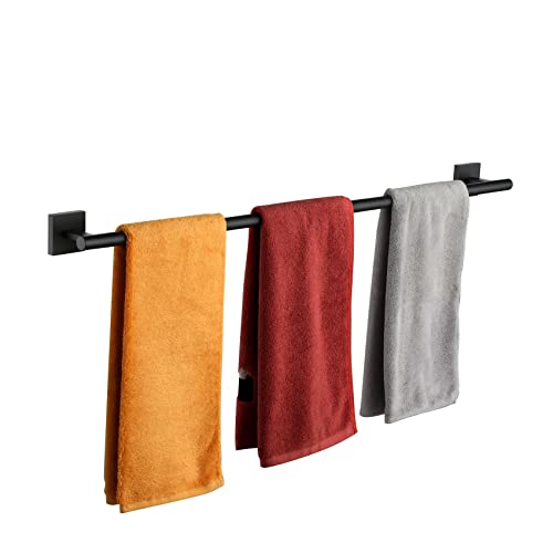 Image of KOKOSIRI 36'' Towel Rails Bathroom Towel Bars Matte Black 36 Inch Bath Towel Holder for Washroom Kitchen Wall Stainless Steel B4005BK-L36