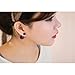 Cute Fashion Double Sided Ball Imitation Crystal Diamond Rhinestone Pearl Studs Sparkling Earring Locking Set,Deep Blue