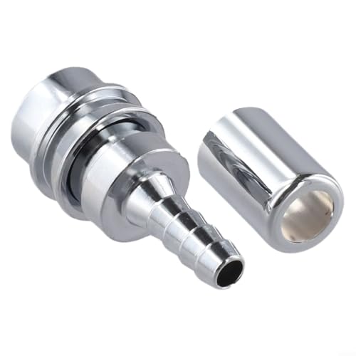 Conector hembra de latón para manguera de válvulas K 3 reguladores de buceo DIY de baja presión 4. Válvulas - Longitud cromada compatible con adaptador Cm Engranaje Carga Estándar / Escape Buceo