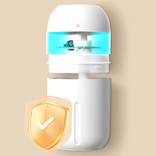 加湿器 卓上 大容量 小型 省エネ 静音 上から給水 スタイリッシュ 330ml LEDライト USB充電式 空焚き防止 噴霧器 長時間加湿タイプ 水タンク リビング 玄関 トイレ (ホワイト)
