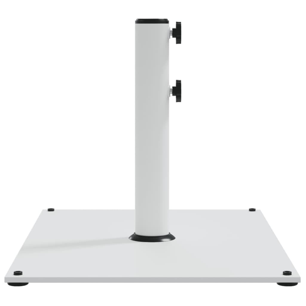 Supporto per ombrellone rettangolare, bianco, 25 kg, diametro 32