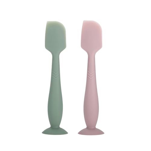 Image of ROHISOM Baby Diaper Cream Spatula - Baby Diaper Rash Cream Applicator for Butt Paste Diaper Cream - Newborn Baby Essentials, Baby Shower Gifts (green, pink)