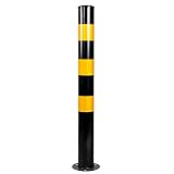 SYJH Bornes De Stationnement pour Allée, Tuyaux en Acier Galvanisé Cônes De Stationnement, Panneau Parking Prive Stationnement Interdit Forts Et Durables à Usage Commercial Ou Privé(Size:750×76mm)