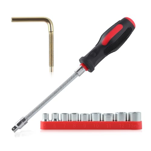 LEONTOOL Belt Changing Tool Clutch Cover Removal Tool with Reversible Socket, Belt Changing Removal Tools Kit, Belt Removal Tools Kit Compatible with Polaris RZR RZR-4 XP Turbo RS1 Ranger XP 1000