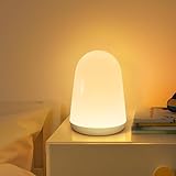 Tyreses Lamparas de Mesita de Noche,Luz Nocturna Infantil Táctil Dimmable,RGB Colores Lampara Nocturna Para Niños Bebe con 1H Temporizador,Recargable Portatil Lampara Quitamiedos Infantil Regalo