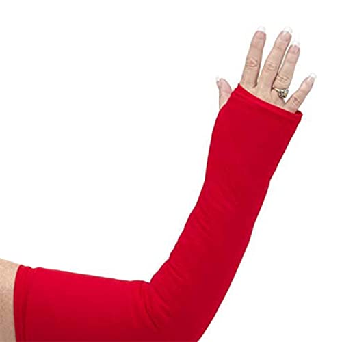 CastCoverz! Designer Arm Cast Cover - Real Red - Large Long: 23" Length X 16" Circumference - Removable and Washable - Made in USA
