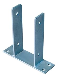 Buri U Pfostenträger 9x9 cm verzinkt