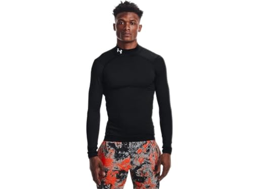 Under Armour ColdGear Armour Mens Compression Mock 3XLT Black-White