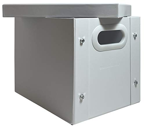 Checkoutstore 1 White 7" Vinyl Record 45 Rpm Storage Box #TOP2