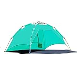 GFJTJAO Tiendas de campaña Refugio Sol al Aire Libre Tienda de campaña 3-4 Personas Carpa Cuatro Estaciones Tienda Impermeable y Transpirable Acampar del Invierno Alza(Green)