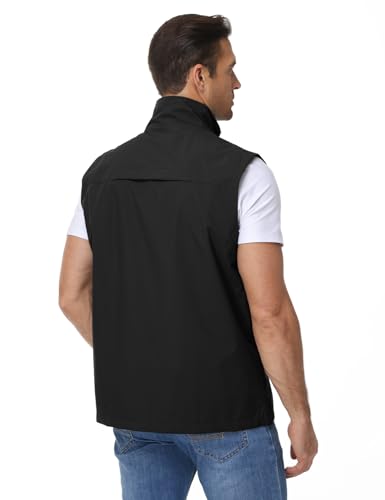 Eisctnd Men's Quick Dry Lightweight Windproof Fishing Work Safari Vest for Golf Hiking, Outdoor Travel Camping Jacket2
