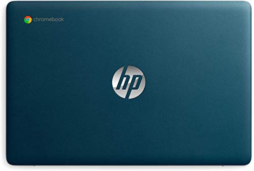 Image of HP Chromebook x360 Laptop Computer in Teal Color Intel Celeron N4020 up to 2.8GHz 4GB DDR4 RAM 64GB eMMC 14inch HD 2-in-1 Touchscreen (Renewed)