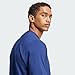 adidas Men's Essentials LINEAR Single Jersey Tee, Dark Blue/White, XL