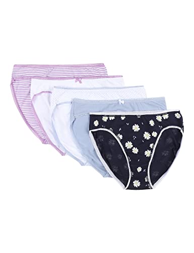 Image of Marks & Spencer Womens Cotton Blend Printed Low Rise Brazilian Knicker (Pack of 5)