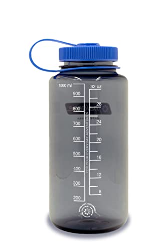 Nalgene Sustain Tritan BPA-Free Water Bottle Made with Material Derived from 50% Plastic Waste (using ISCC certified mass balance), 48 OZ, Wide Mouth, Grey - Image 7