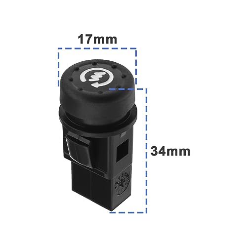 Be In Your Mind Motorrad Starter Schalter Knopf 2 Pin Kompatibel mit Piaggio Kompatibel mit Aprilia Kompatibel mit Derbi Kompatibel mit Gilera