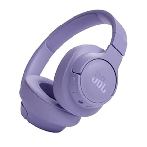 JBL Tune 720 BT Wireless Over-Ear-Kopfhörer – Mit JBL Pure Bass Sound, Bluetooth und leichtem, faltbarem Design – Bis zu 76 Stunden Musikwiedergabe – Lila